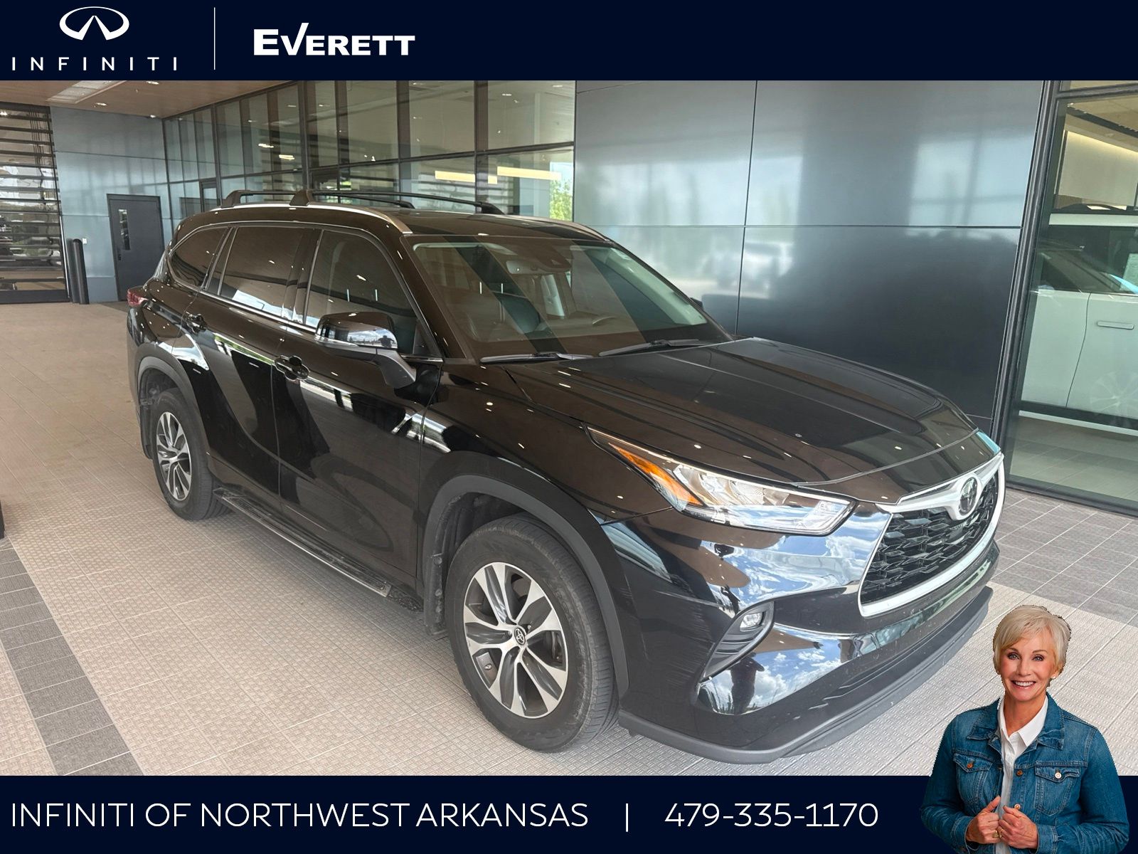Midnight Black Metallic 2020 Toyota Highlander SUV / Crossover All-Wheel Drive 8-Speed Automatic