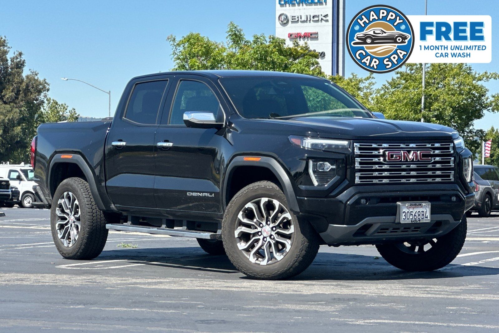 Onyx Black 2024 GMC Canyon Denali Crew Cab 4WD Pickup Truck Four-Wheel Drive 8-Speed Automatic