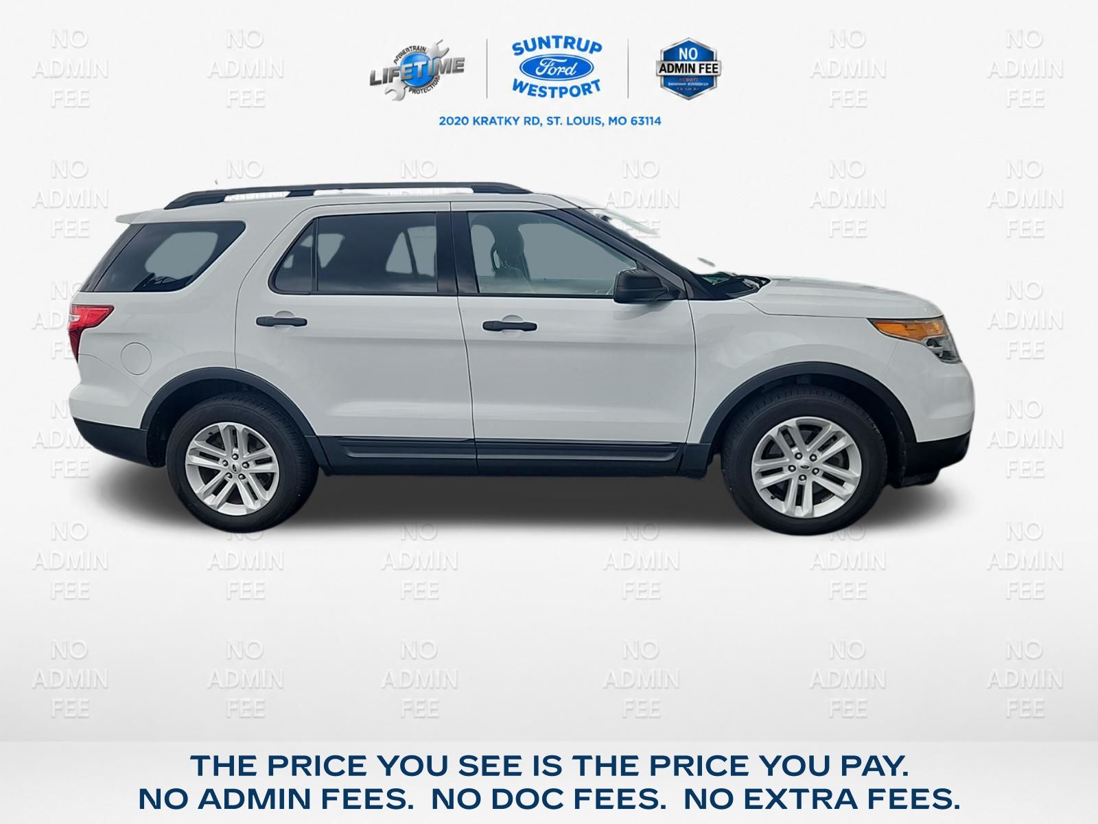 Oxford White 2015 Ford Explorer SUV / Crossover Front-Wheel Drive 6-Speed Automatic