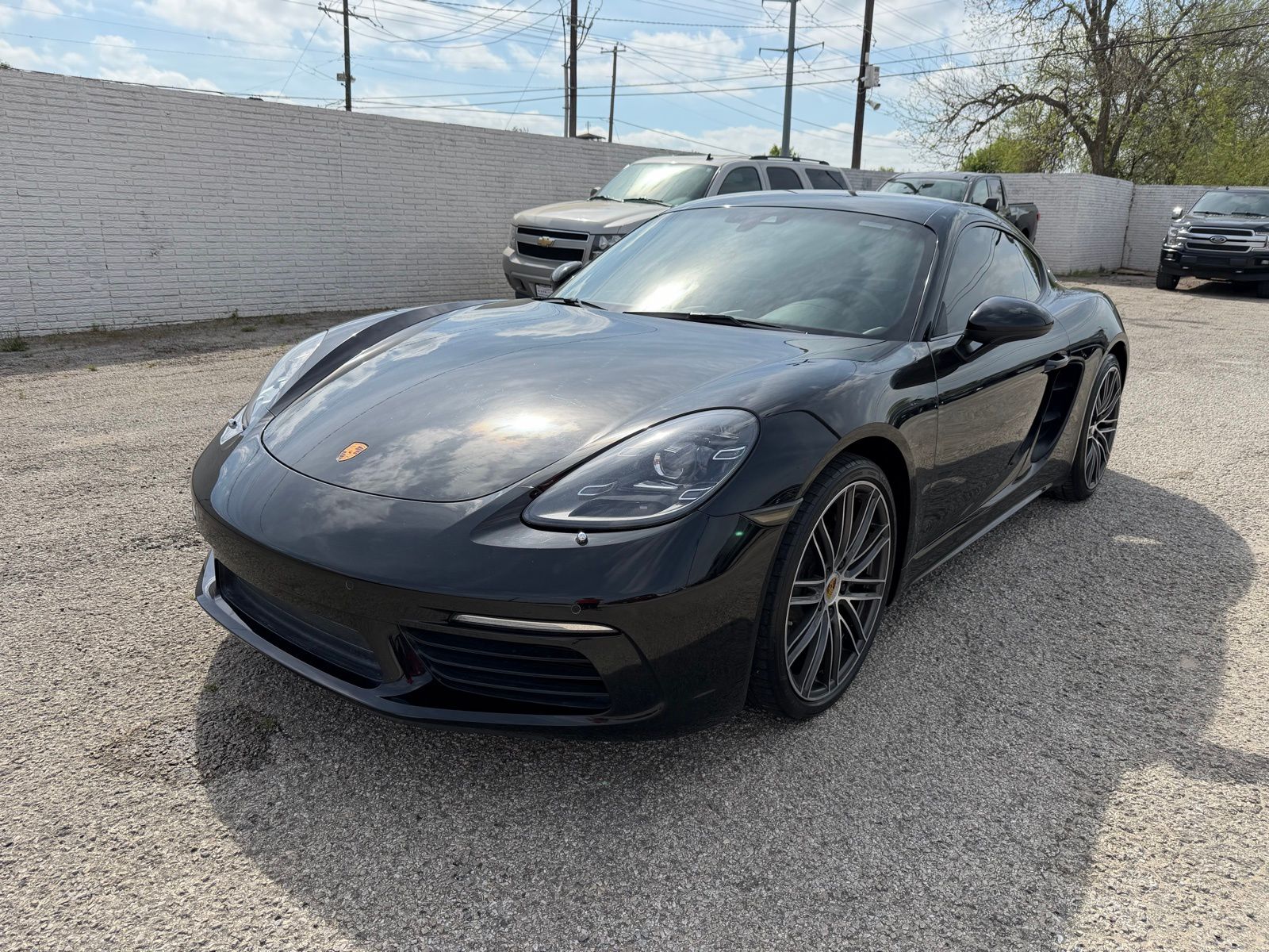 Black 2017 Porsche 718 Cayman RWD Coupe Rear-Wheel Drive 7-Speed Automatic