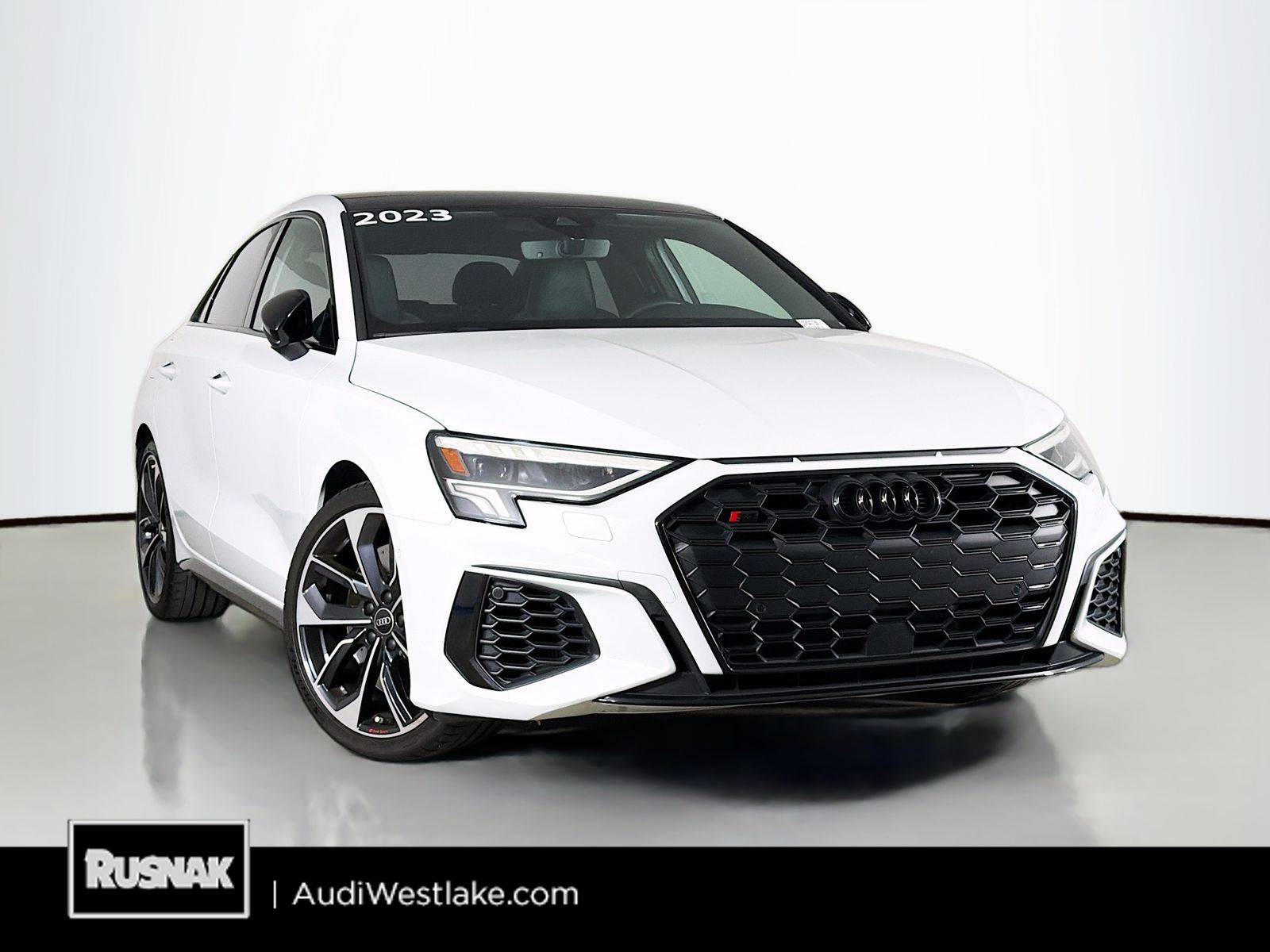 Glacier White Metallic 2023 Audi S3 Sedan All-Wheel Drive 7-Speed Automatic