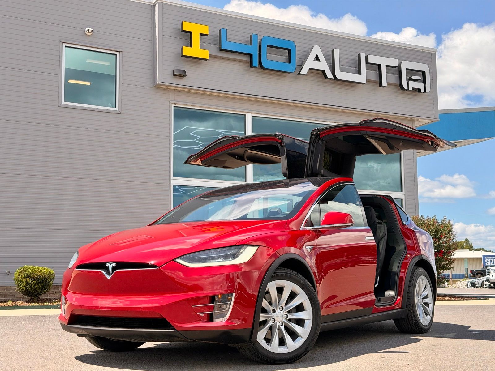 Red Multi-Coat 2019 Tesla Model X SUV / Crossover  1-Speed Automatic