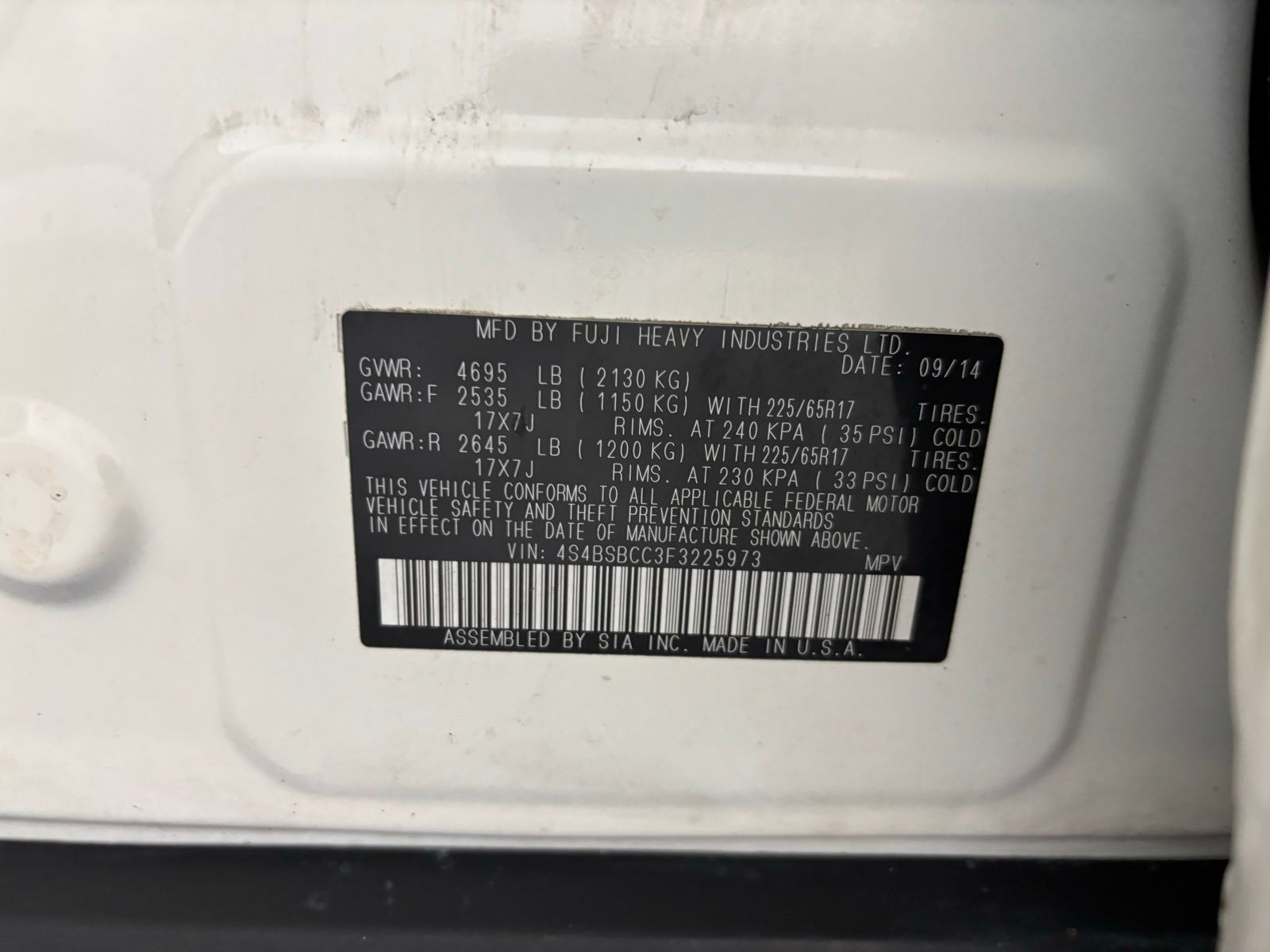 Used Car 2015 Subaru Outback  2.5i Premium For Sale Under $10,000 In Austin, Texas