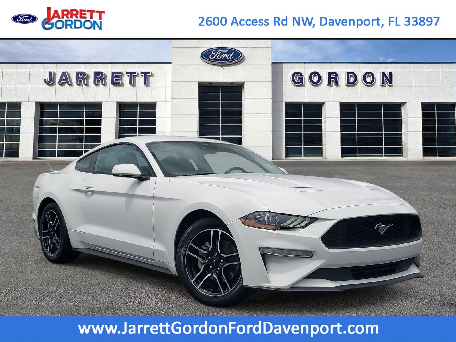 Oxford White 2021 Ford Mustang EcoBoost Coupe RWD Coupe Rear-Wheel Drive Automatic