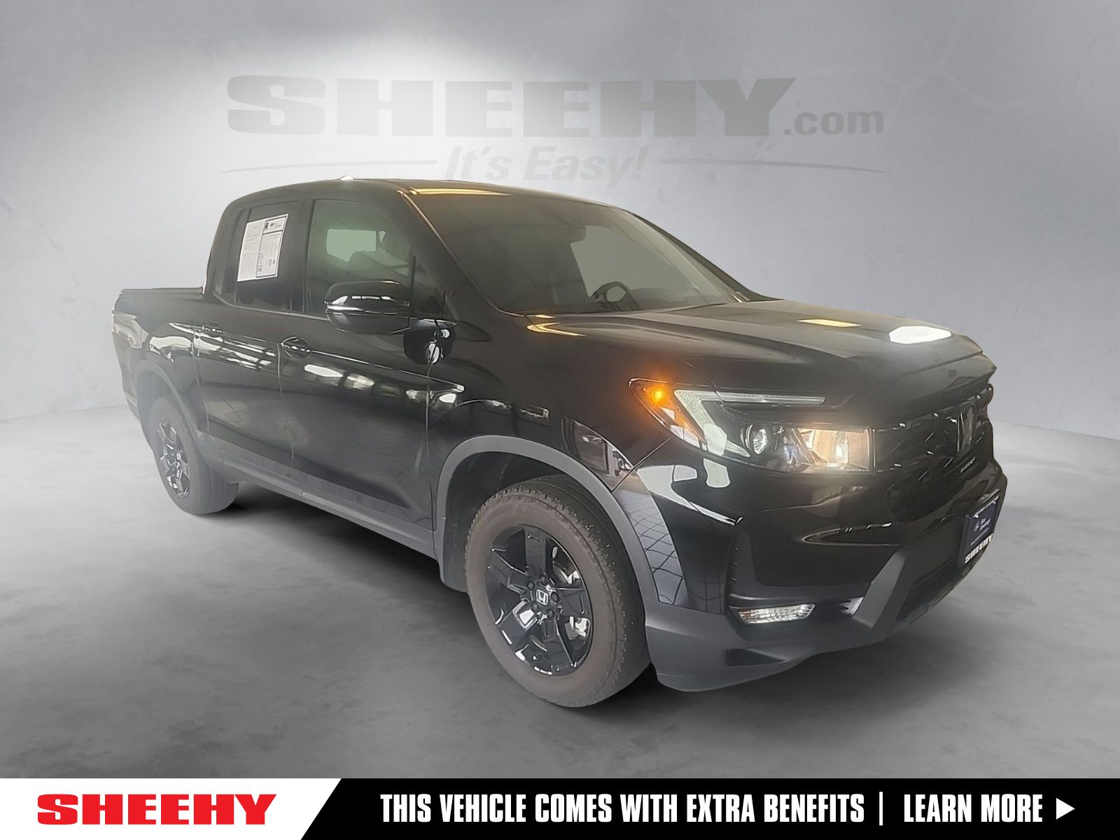 Crystal Black Pearl 2025 Honda Ridgeline Pickup Truck All-Wheel Drive 9-Speed Automatic
