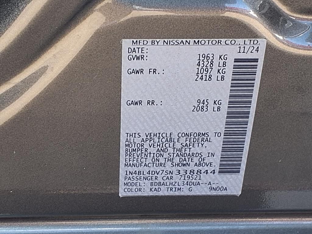 2025 Nissan Altima 2.5 SV Gray at Classic Elite Chevrolet Sugar Land