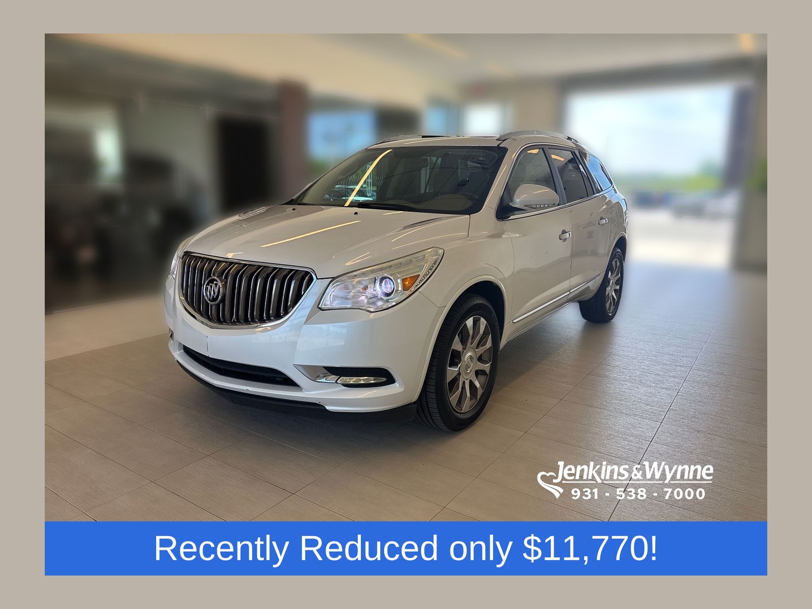 White Frost Tricoat 2016 Buick Enclave Leather FWD SUV / Crossover Front-Wheel Drive 6-Speed Automatic Overdrive