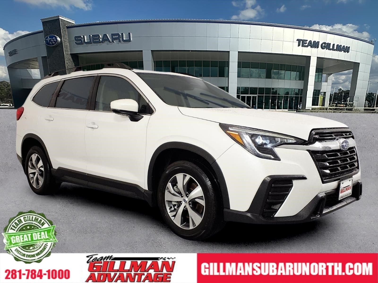 Crystal White Pearl 2025 Subaru Ascent SUV / Crossover All-Wheel Drive Continuously Variable Transmission
