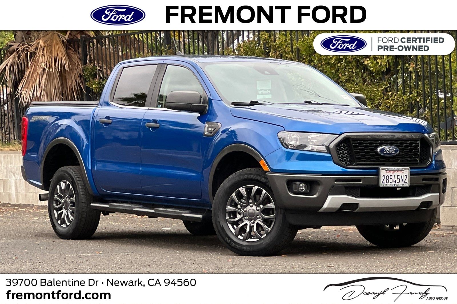 Lightning Blue Metallic 2020 Ford Ranger Pickup Truck 4X2 Automatic