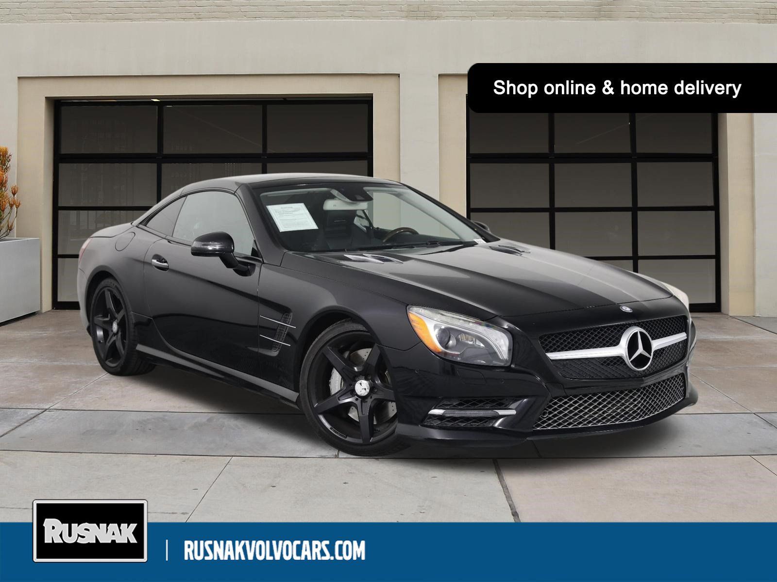 Black 2014 Mercedes-Benz SL-Class Convertible Rear-Wheel Drive 7-Speed Automatic