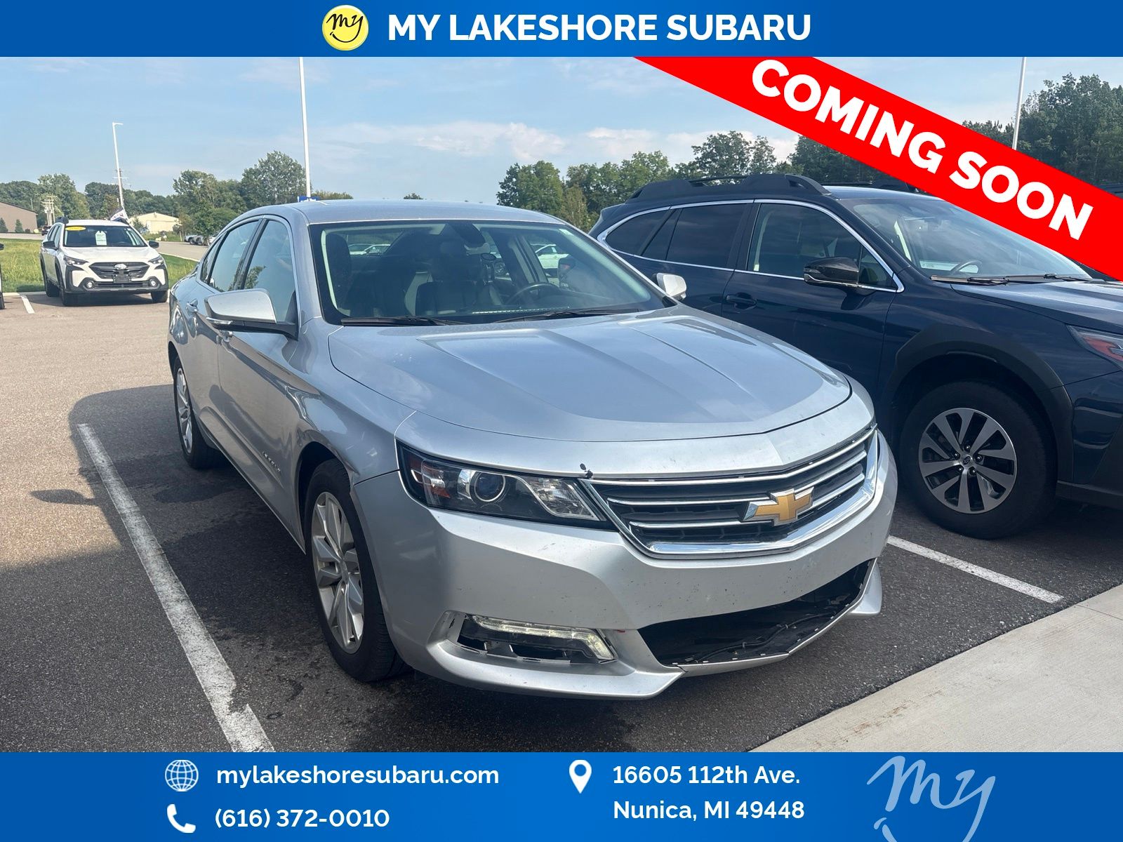 Silver Ice Metallic 2018 Chevrolet Impala Sedan Front-Wheel Drive 6-Speed Automatic Overdrive