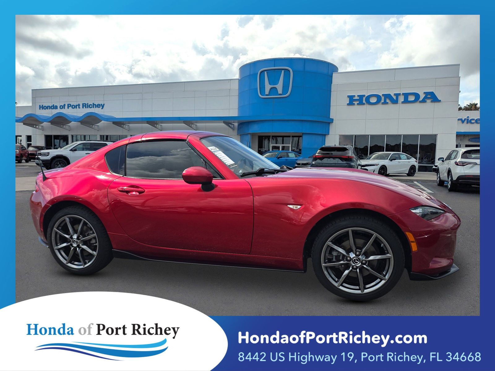 Red Crystal 2020 Mazda MX-5 Miata RF Grand Touring RWD Convertible Rear-Wheel Drive 6-Speed Automatic