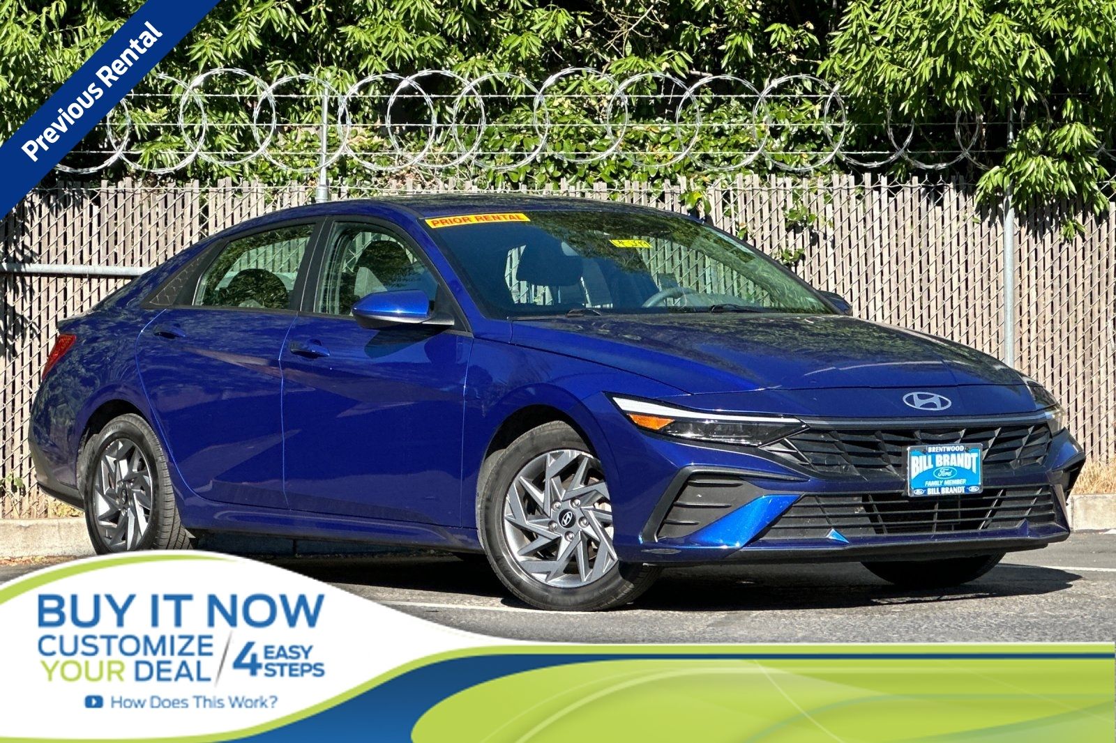 Intense Blue 2024 Hyundai Elantra SEL FWD Sedan Front-Wheel Drive Continuously Variable Transmission