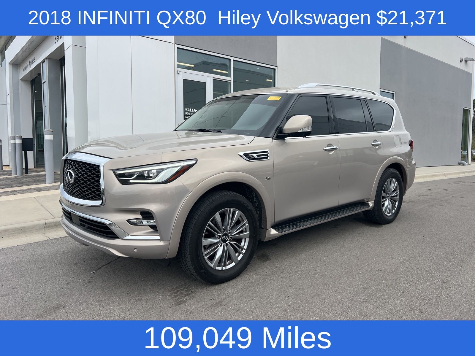 Champagne Quartz 2018 INFINITI QX80 4WD SUV / Crossover All-Wheel Drive 7-Speed Automatic
