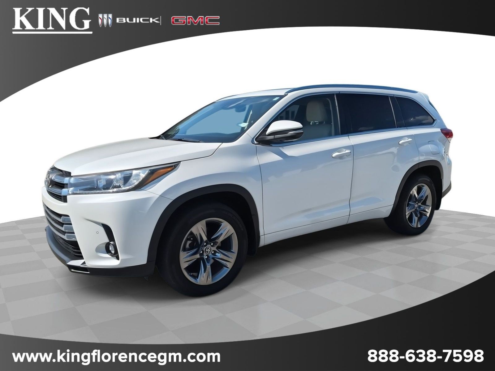 White (Blizzard Pearl) 2019 Toyota Highlander SUV / Crossover All-Wheel Drive 8-Speed Automatic