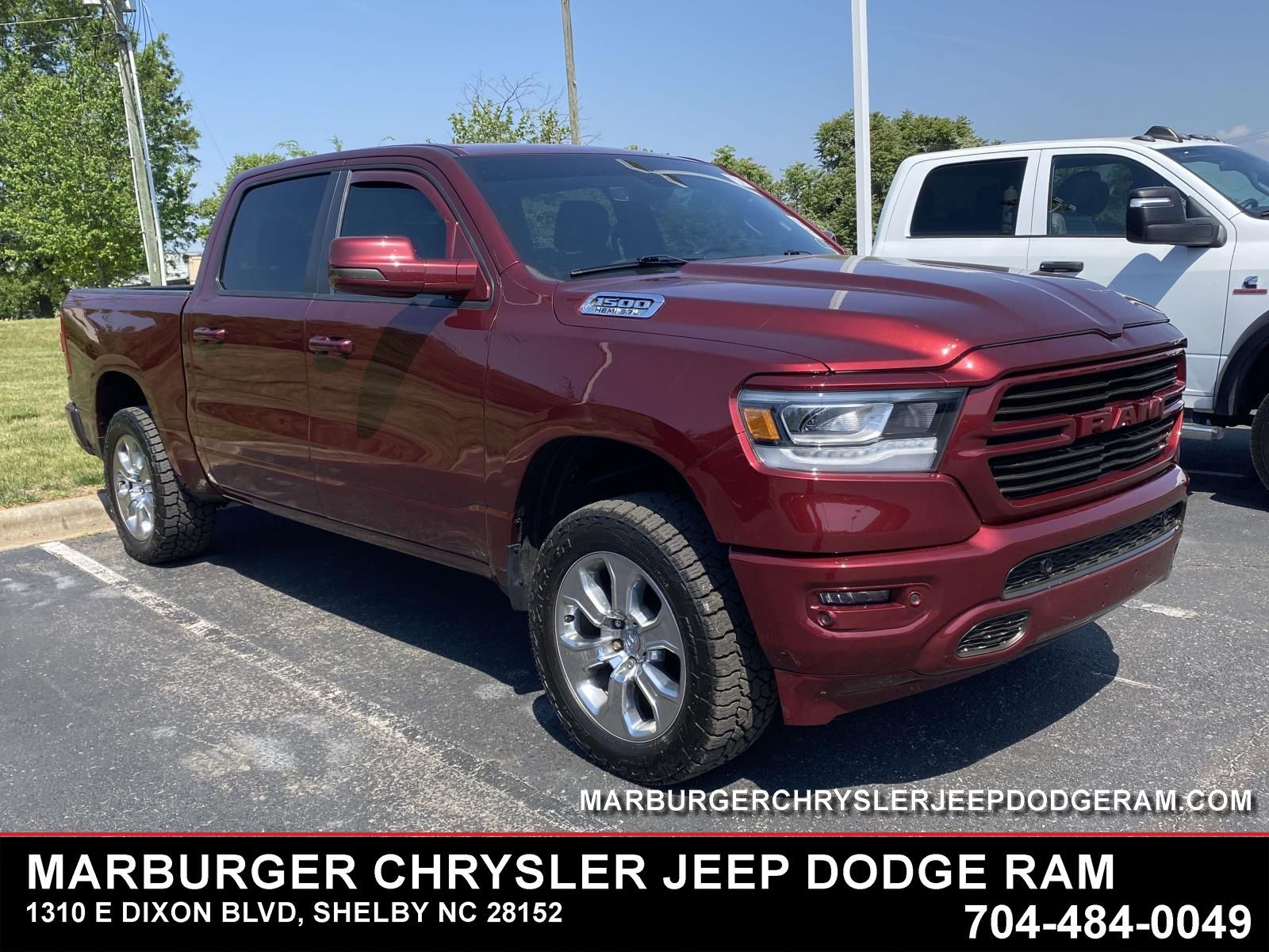 Delmonico Red Pearlcoat 2020 RAM 1500 Big Horn Crew Cab 4WD Pickup Truck Four-Wheel Drive 8-Speed Automatic