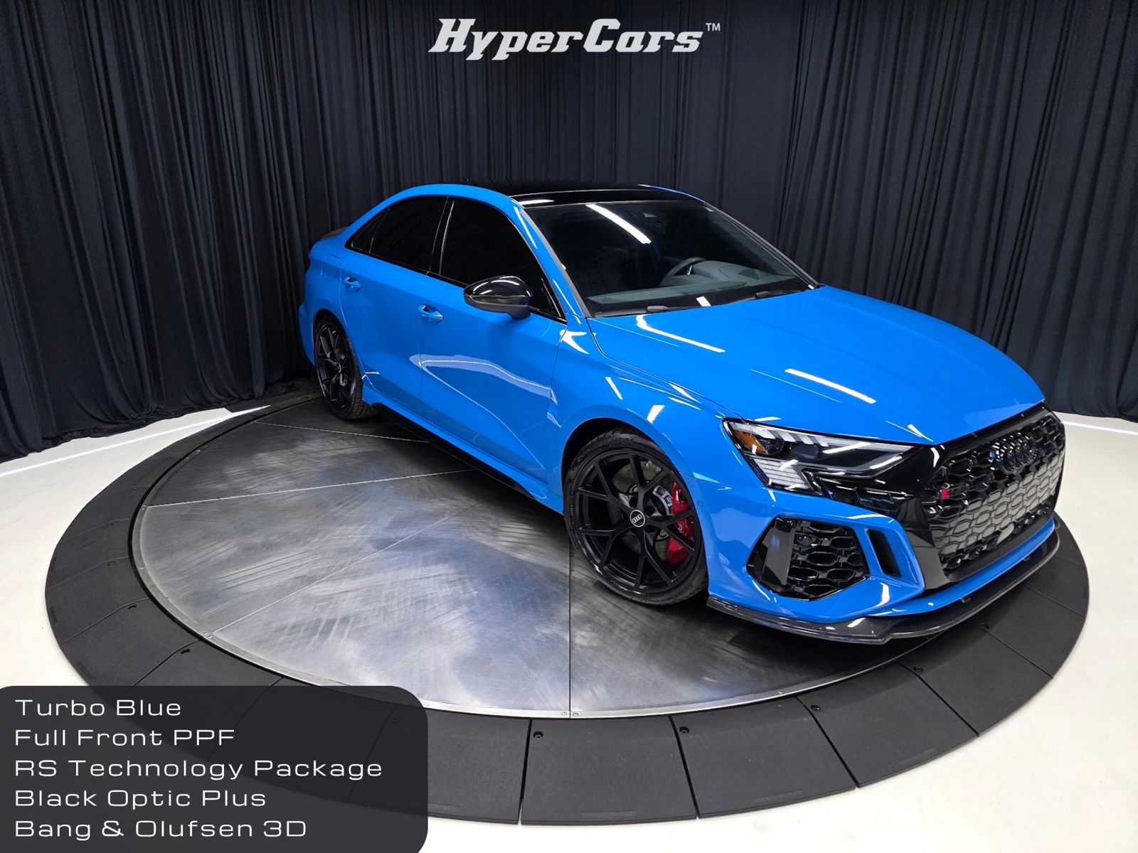 Blue 2023 Audi RS 3 2.5T quattro Sedan All-Wheel Drive 7-Speed Automatic