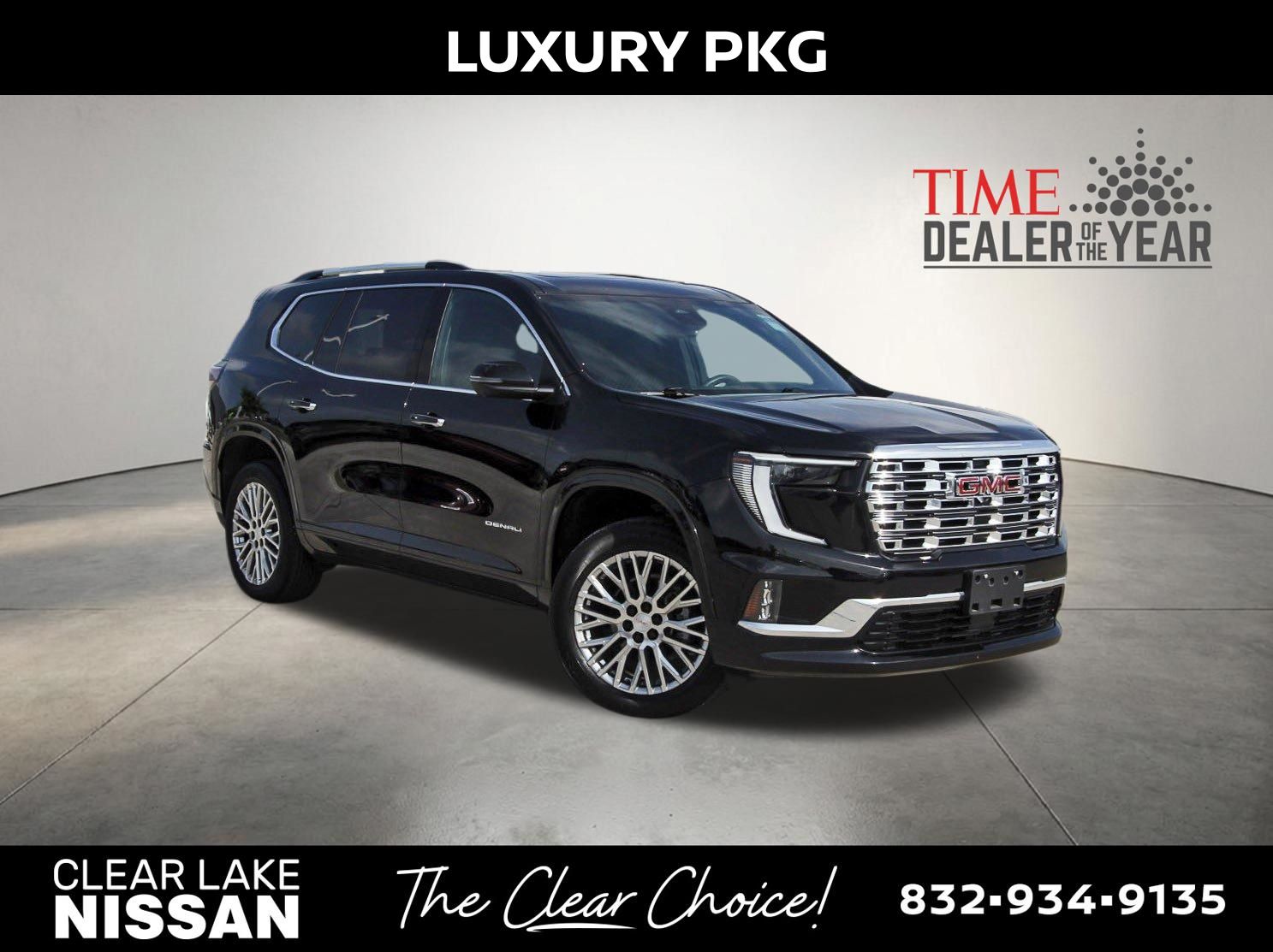 Black (Ebony Twilight Metallic) 2025 GMC Acadia SUV / Crossover Front-Wheel Drive 8-Speed Automatic