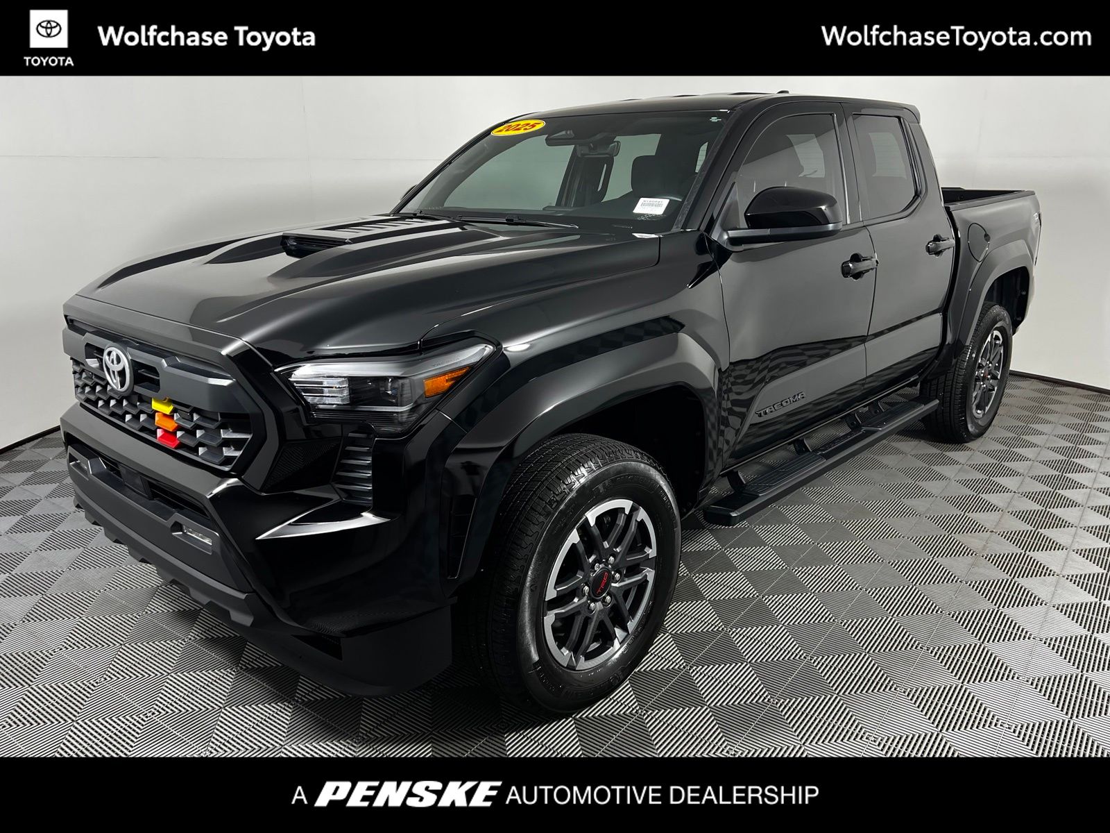 Black 2025 Toyota Tacoma Pickup Truck Four-Wheel Drive 8-Speed Automatic