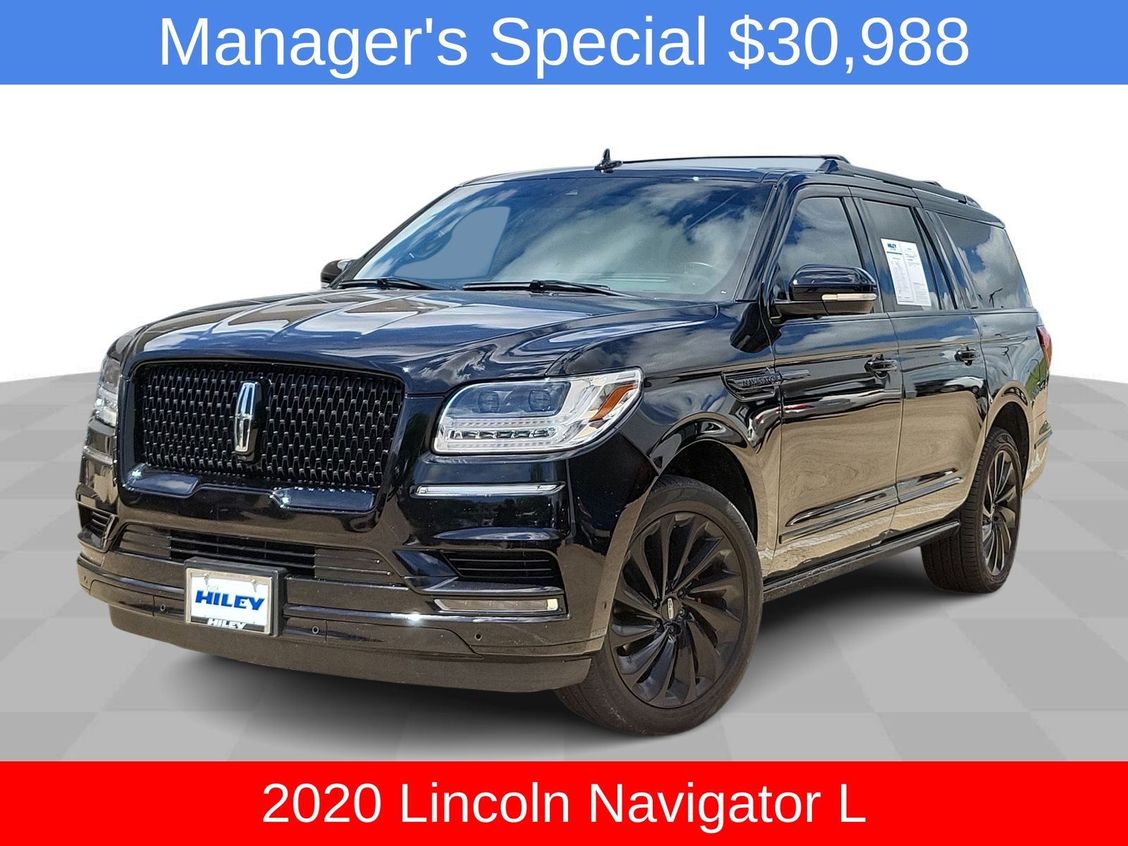 Black 2020 Lincoln Navigator L Reserve 4WD SUV / Crossover Four-Wheel Drive Automatic