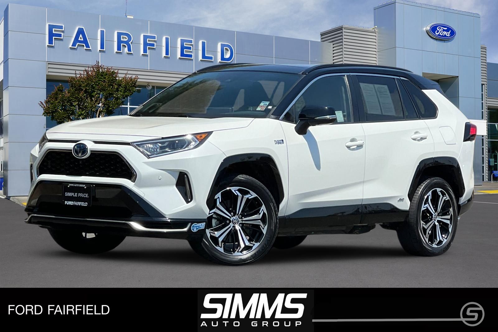 White (Blizzard Pearl) 2021 Toyota RAV4 Prime SUV / Crossover All-Wheel Drive Continuously Variable Transmission