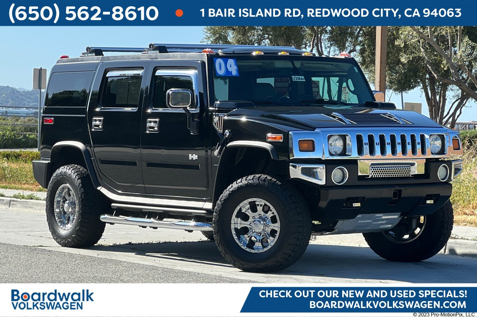 Black 2004 Hummer H2 Base SUV / Crossover Four-Wheel Drive 4-Speed Automatic Overdrive