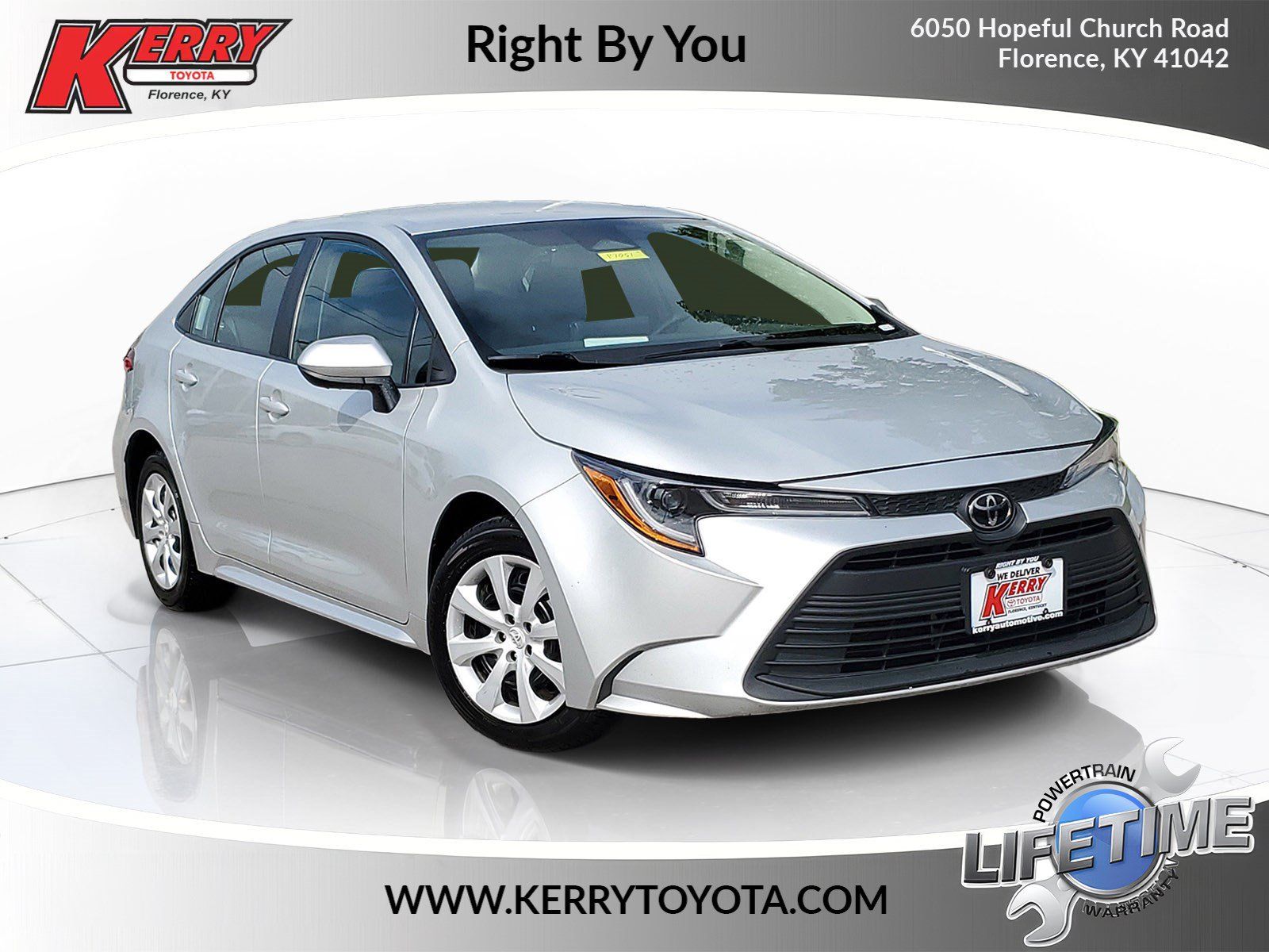 Classic Silver Metallic 2024 Toyota Corolla Sedan Front-Wheel Drive Continuously Variable Transmission