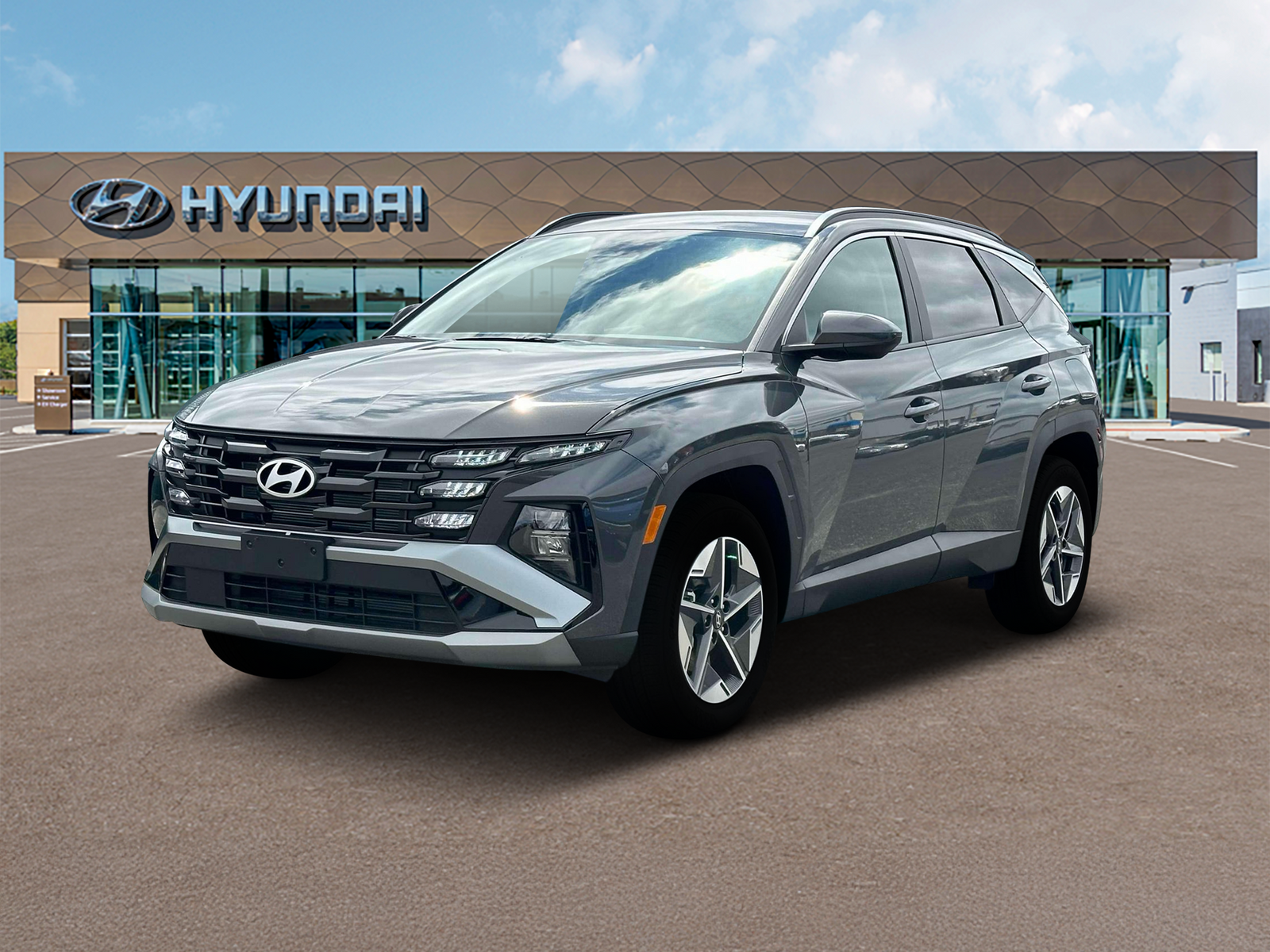 Ecotronic Gray 2026 Hyundai Tucson SUV / Crossover All-Wheel Drive 8-Speed Automatic
