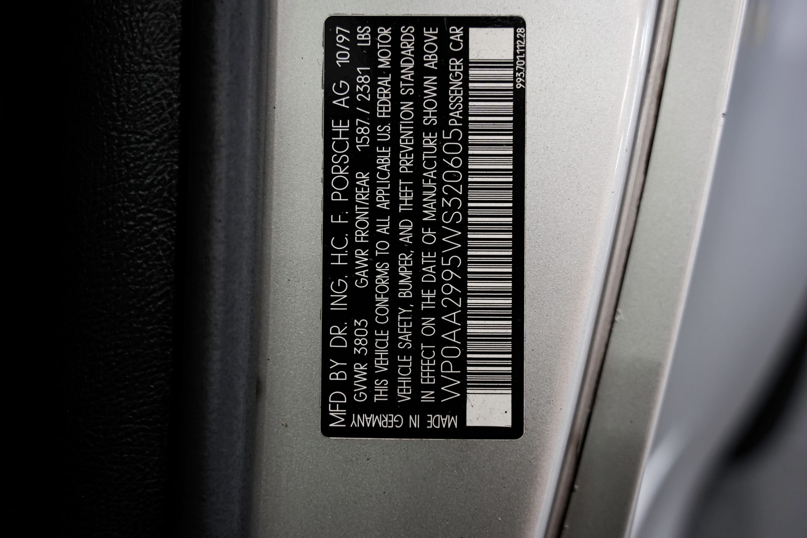 1998 Porsche 911 Carrera S — photo 47