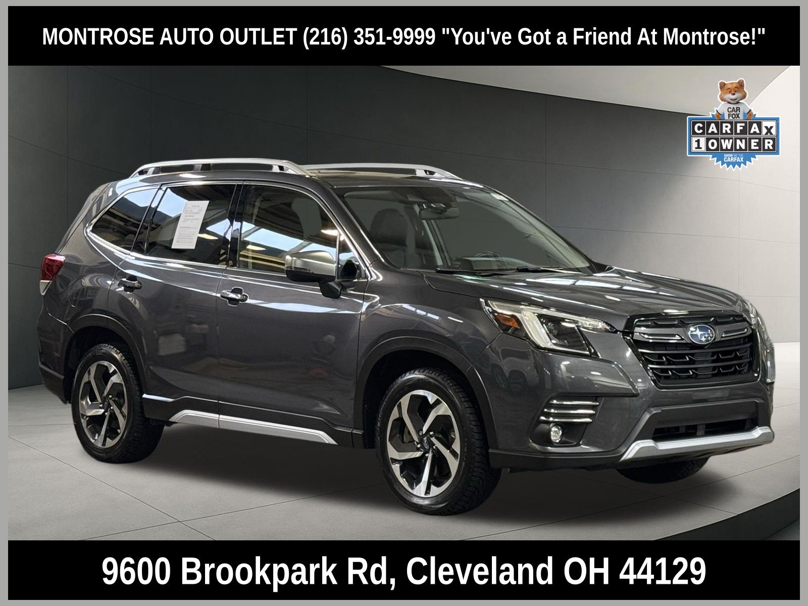 Gray Metallic 2023 Subaru Forester Touring Crossover AWD SUV / Crossover All-Wheel Drive Continuously Variable Transmission