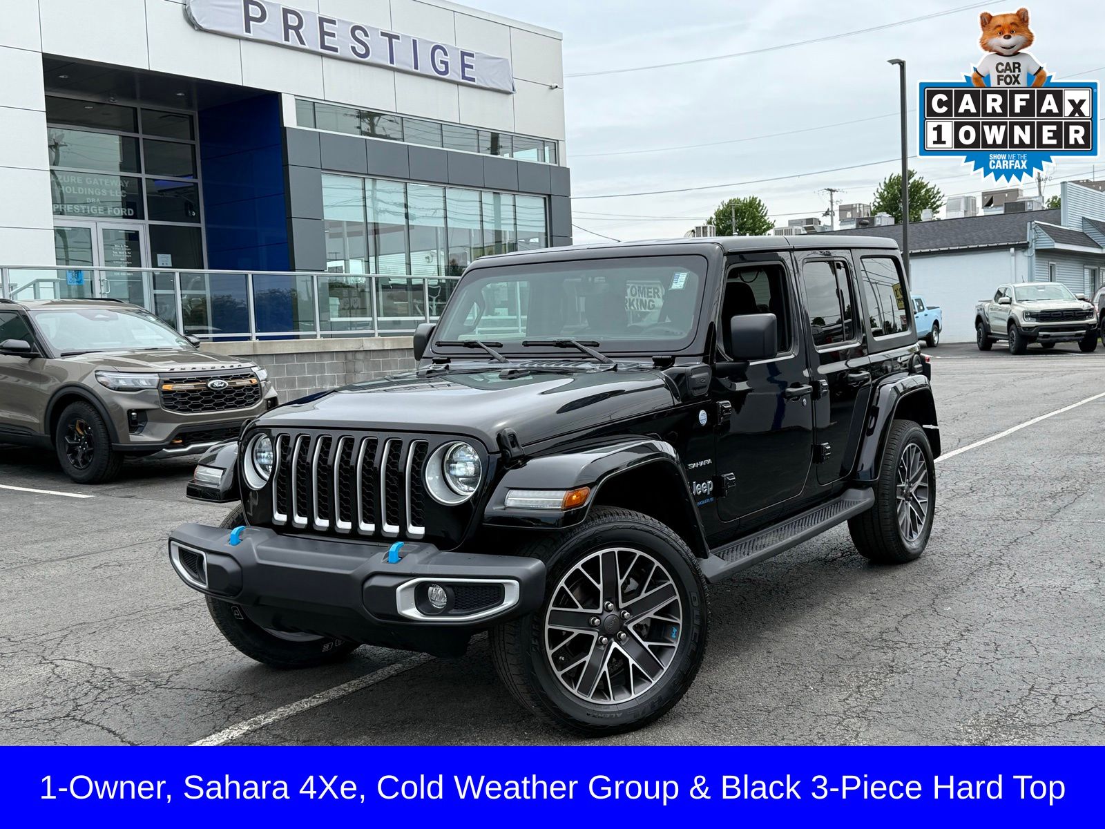 Black Clearcoat 2023 Jeep Wrangler 4xe SUV / Crossover Four-Wheel Drive 8-Speed Automatic