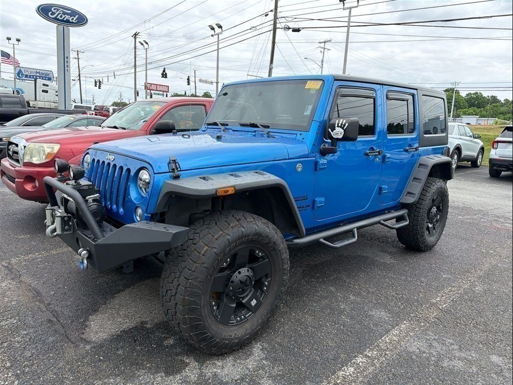 Hydro Blue Pearl Coat 2016 Jeep Wrangler Unlimited Sport 4WD SUV / Crossover Four-Wheel Drive 5-Speed Automatic