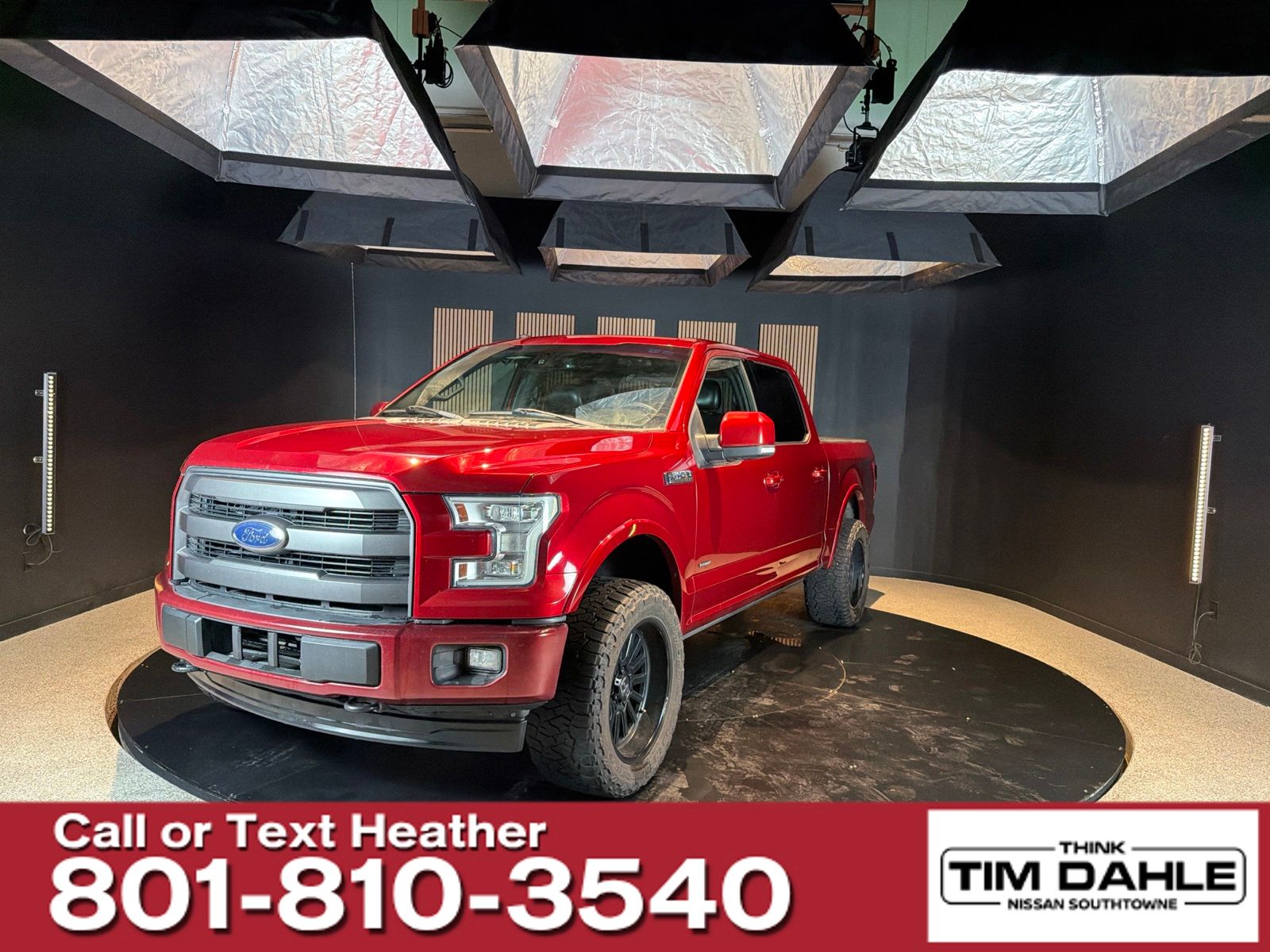 Red 2017 Ford F-150 Pickup Truck Four-Wheel Drive Automatic
