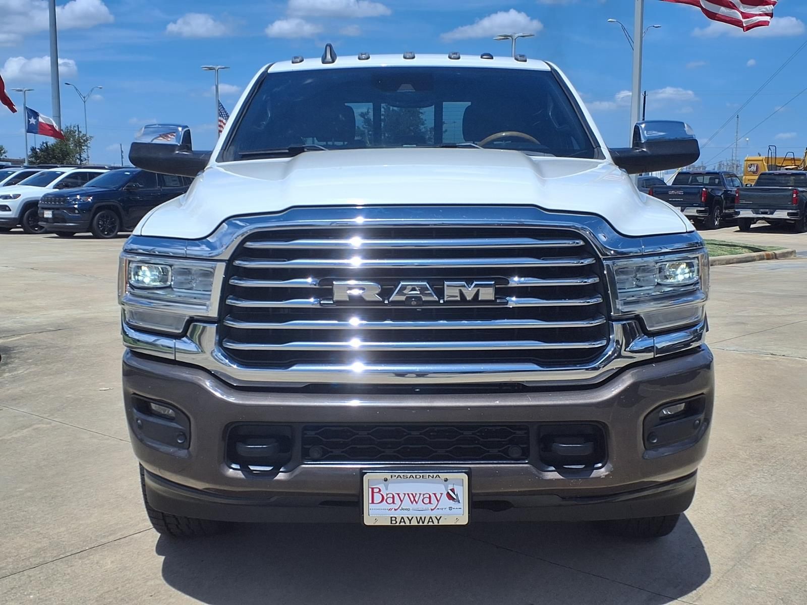 2019 Ram 2500 Laramie Longhorn White at Texan Dodge Chrysler Jeep Ram