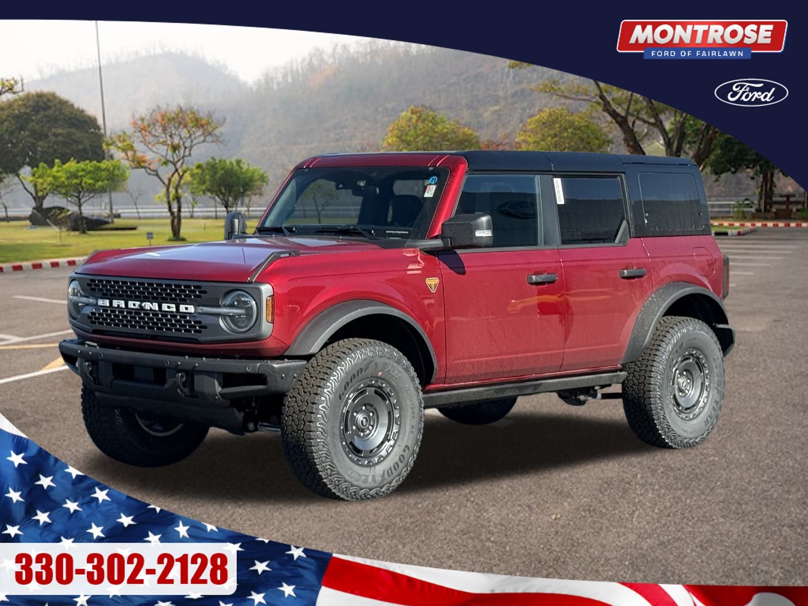 Ruby Red Metallic 2025 Ford Bronco SUV / Crossover Four-Wheel Drive Automatic