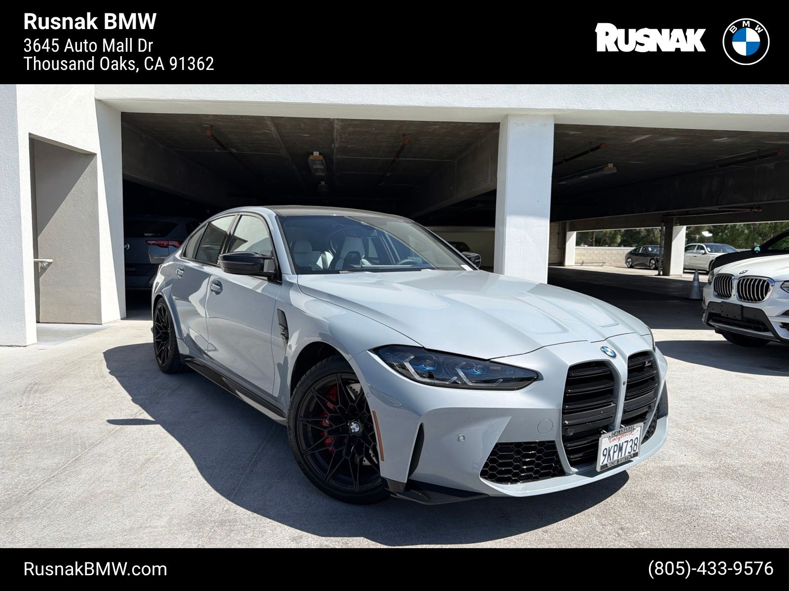 Brooklyn Gray Metallic 2024 BMW M3 Sedan All-Wheel Drive 8-Speed Automatic