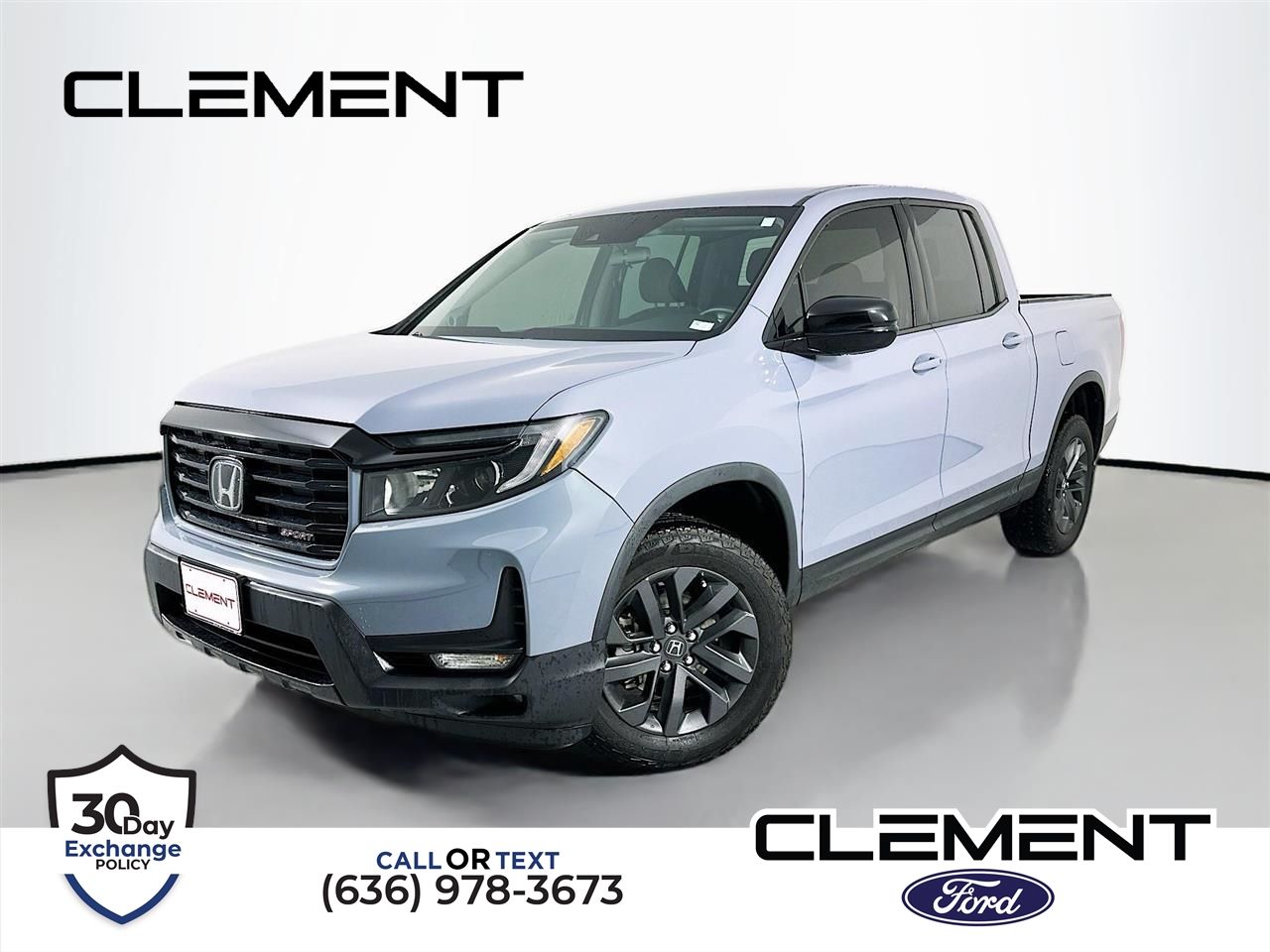 Gray 2023 Honda Ridgeline Sport AWD Pickup Truck All-Wheel Drive 9-Speed Automatic