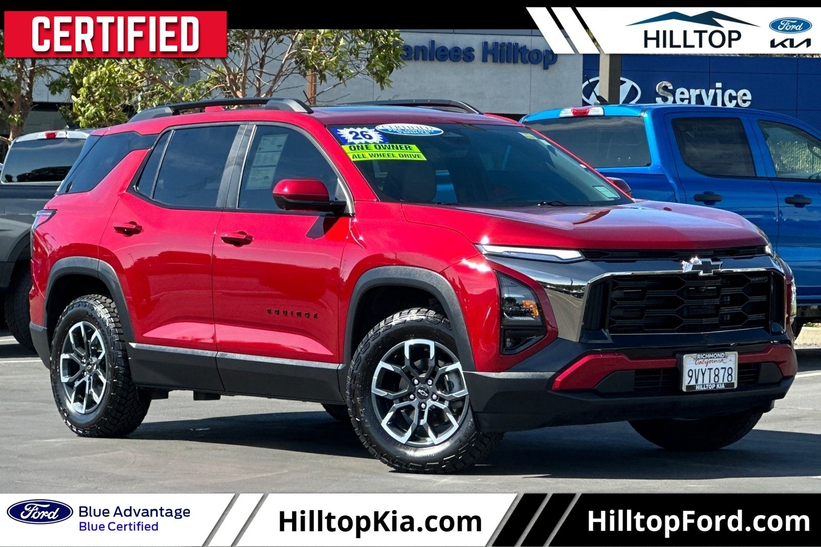 Radiant Red Tintcoat 2026 Chevrolet Equinox SUV / Crossover Four-Wheel Drive 8-Speed Automatic
