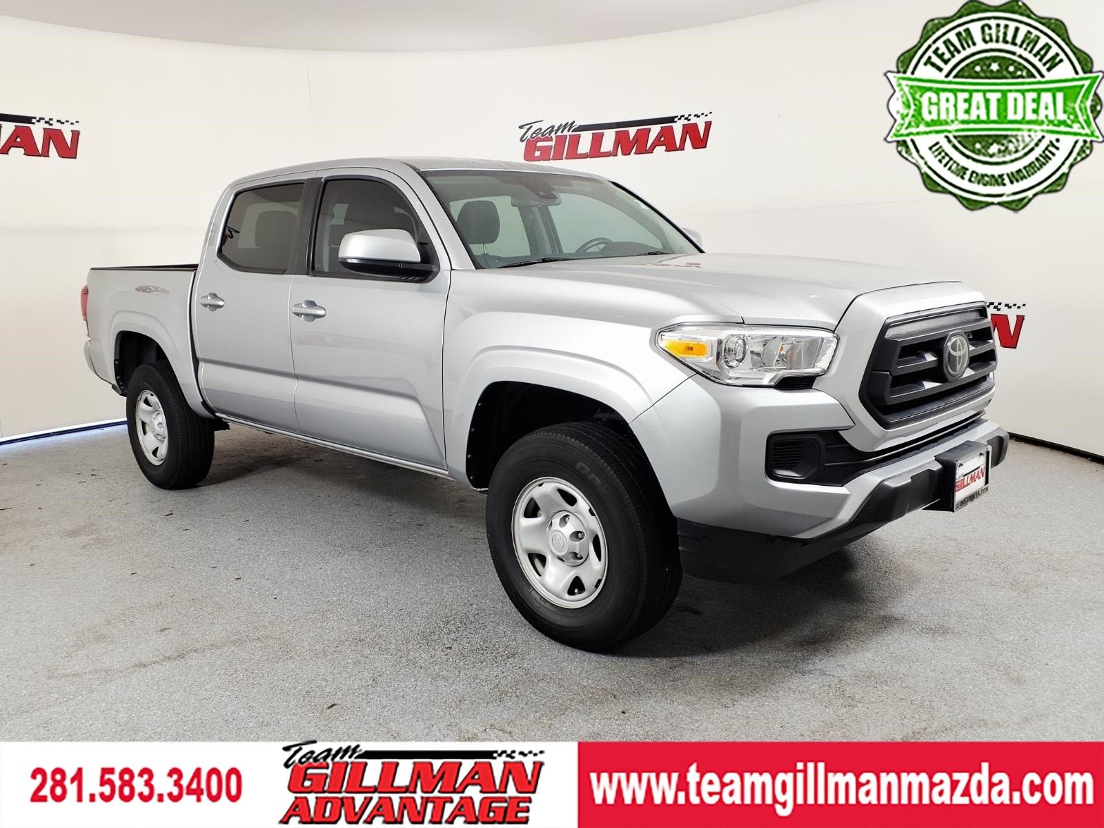 Celestial Silver Metallic 2023 Toyota Tacoma Pickup Truck 4X2 6-Speed Automatic