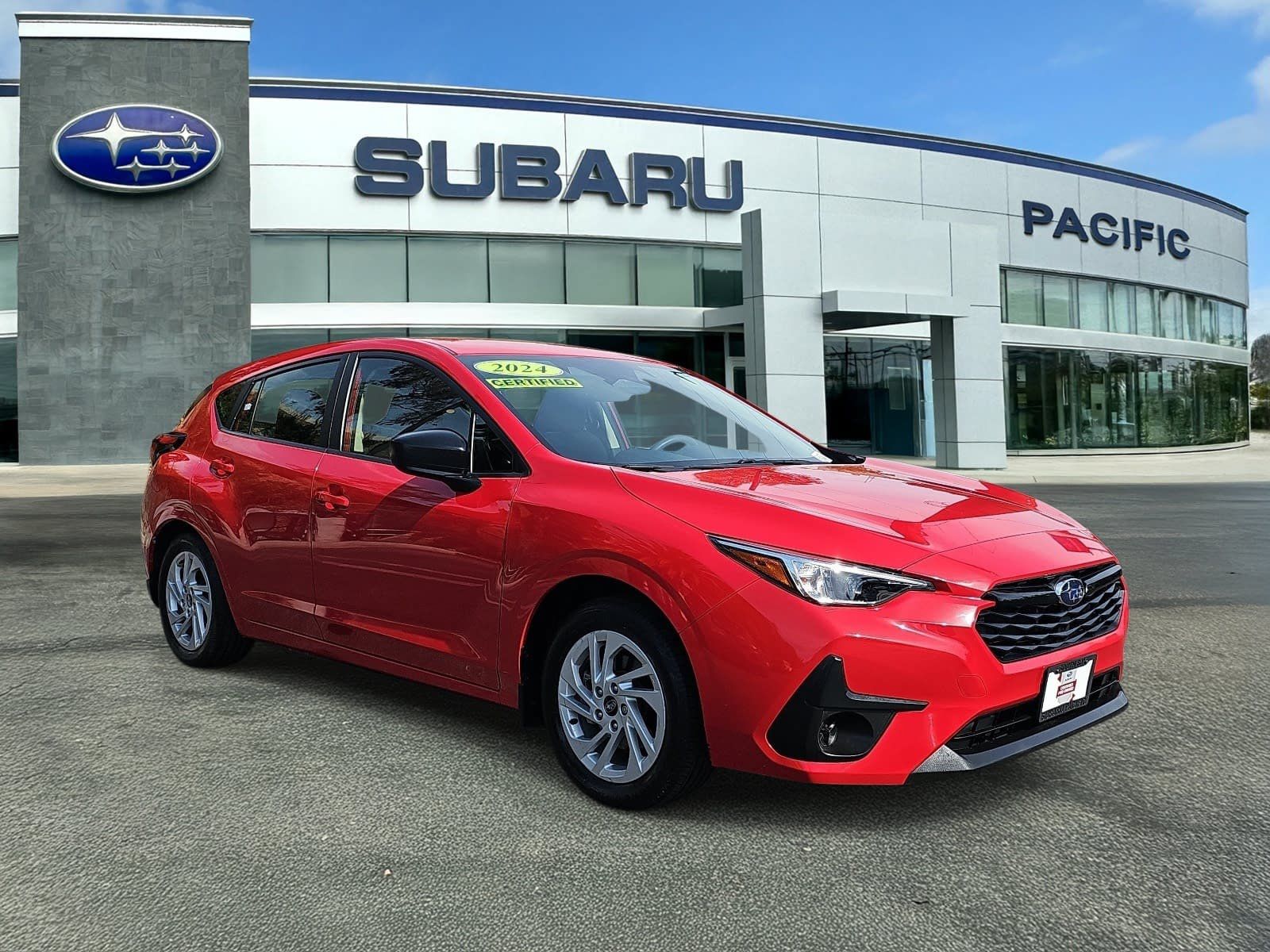 Pure Red 2024 Subaru Impreza Wagon All-Wheel Drive Continuously Variable Transmission