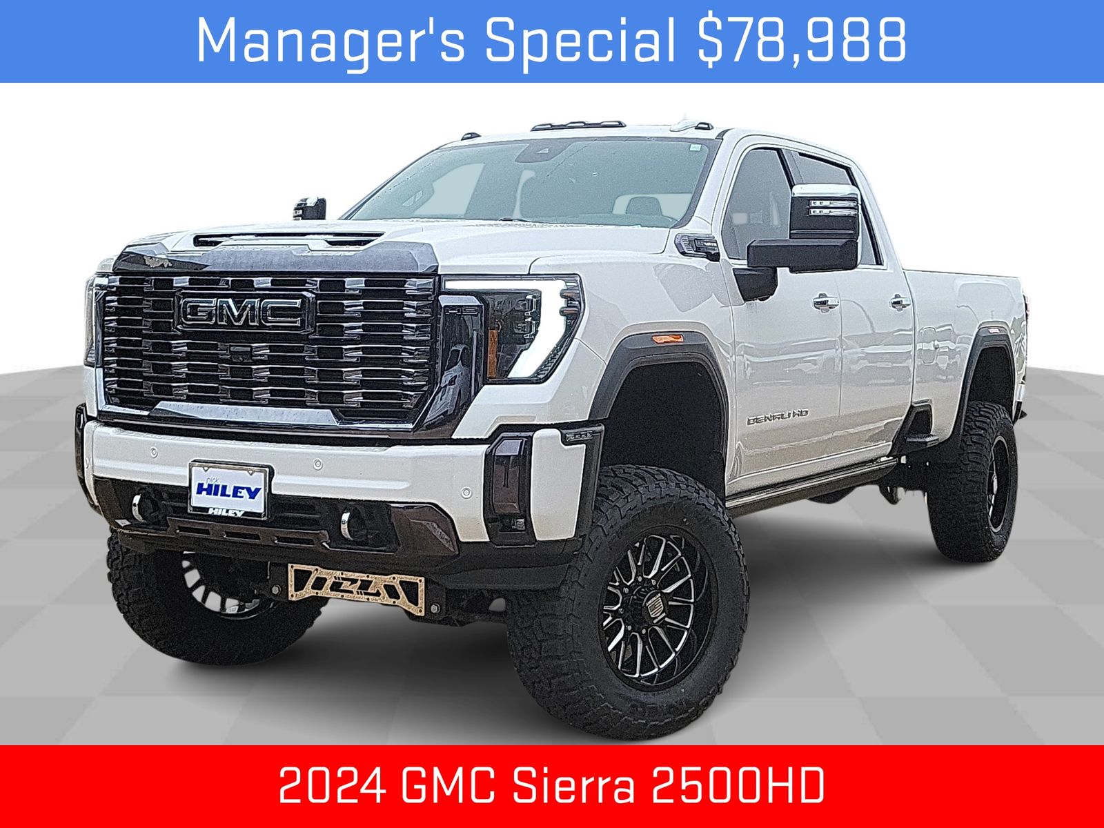 White Frost Tricoat 2024 GMC Sierra 2500HD Denali Ultimate Crew Cab 4WD Pickup Truck Four-Wheel Drive Automatic