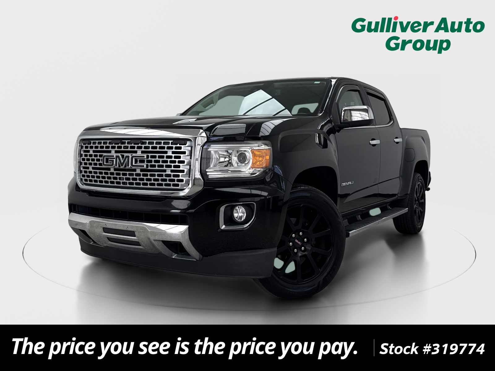 Onyx Black 2019 GMC Canyon Pickup Truck Four-Wheel Drive 8-Speed Automatic