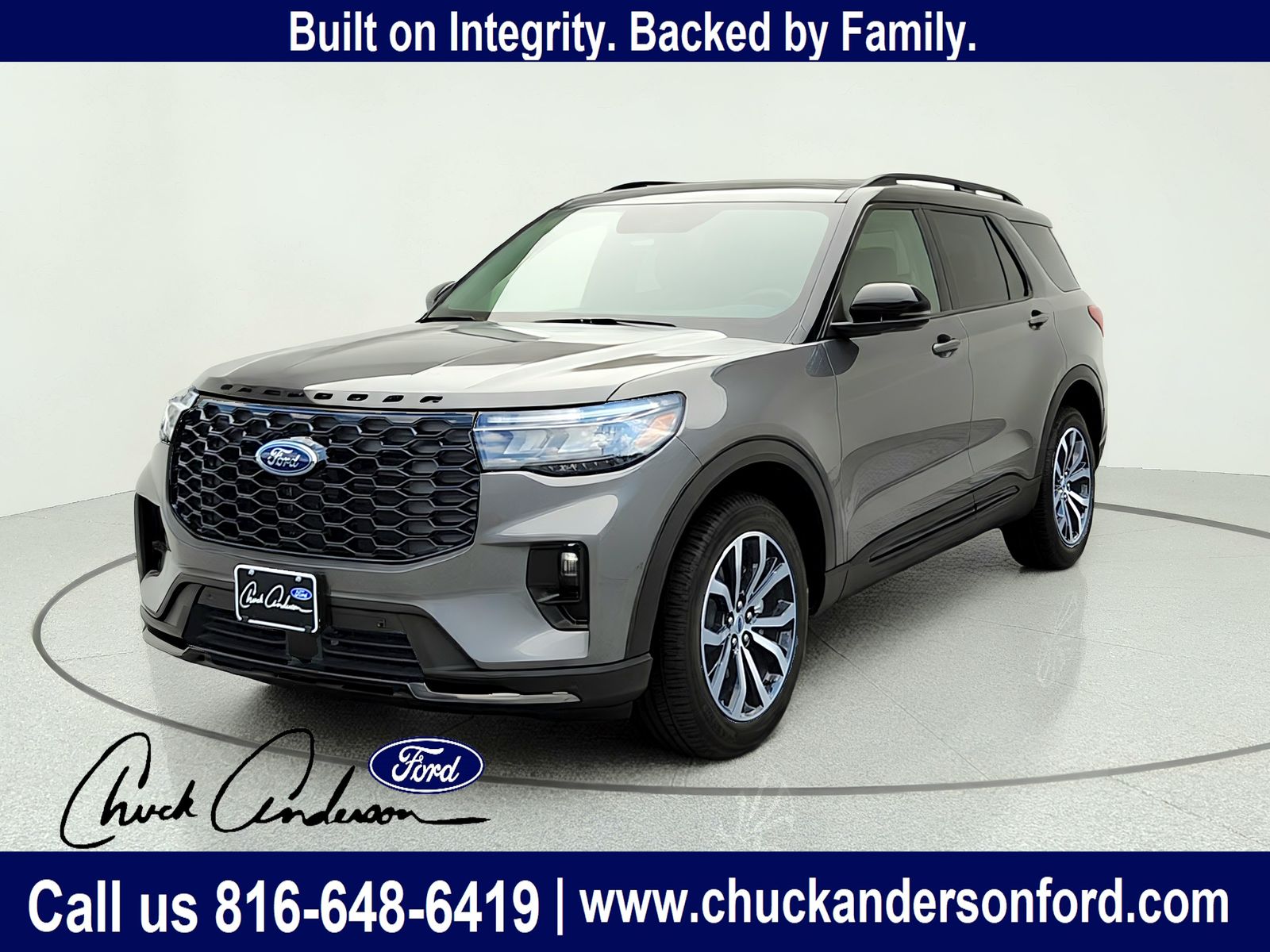 Carbonized Gray 2026 Ford Explorer SUV / Crossover All-Wheel Drive Automatic