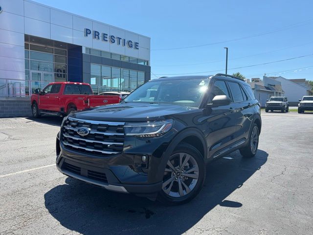 Agate Black Metallic 2025 Ford Explorer SUV / Crossover All-Wheel Drive Automatic