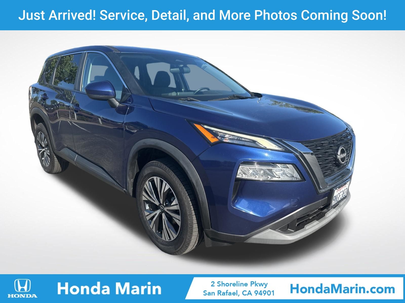Caspian Blue Metallic 2023 Nissan Rogue SV AWD SUV / Crossover All-Wheel Drive Continuously Variable Transmission