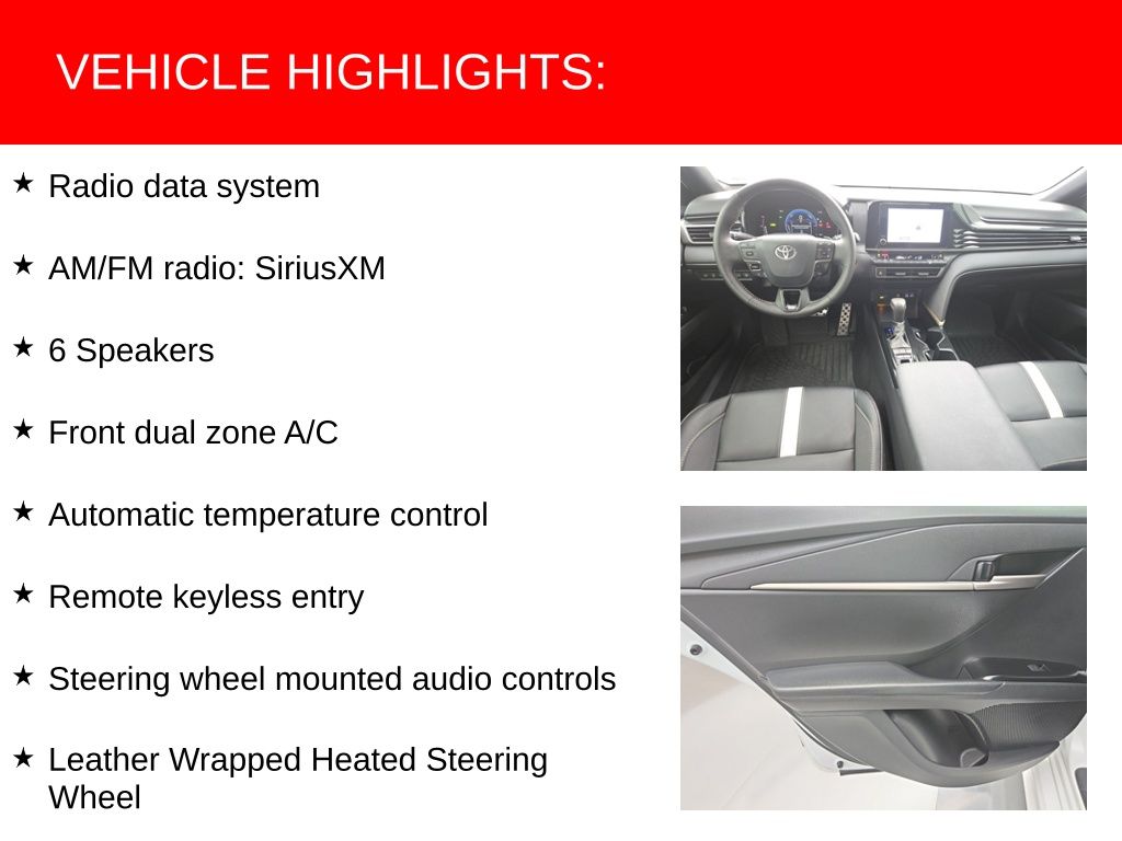 Used 2025 Toyota Camry Sedan