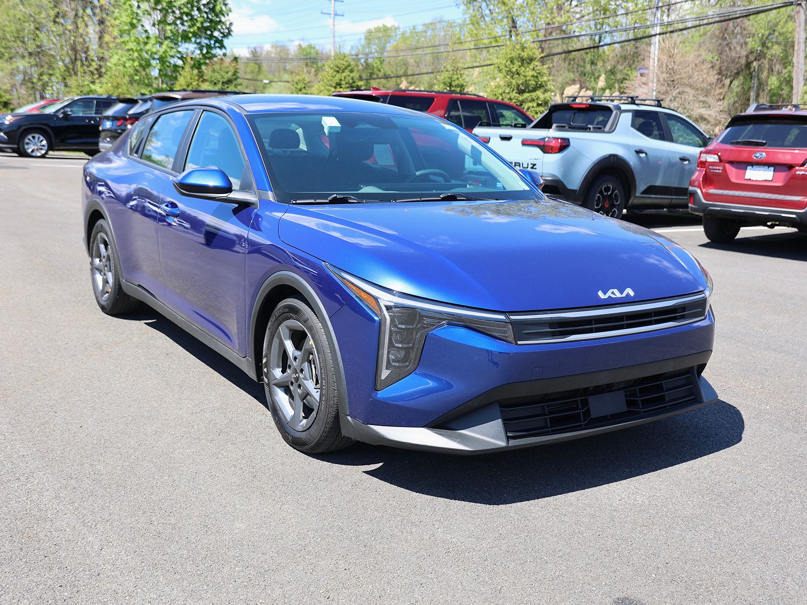 Deep Sea Blue 2025 Kia K4 LXS FWD Sedan Front-Wheel Drive Continuously Variable Transmission