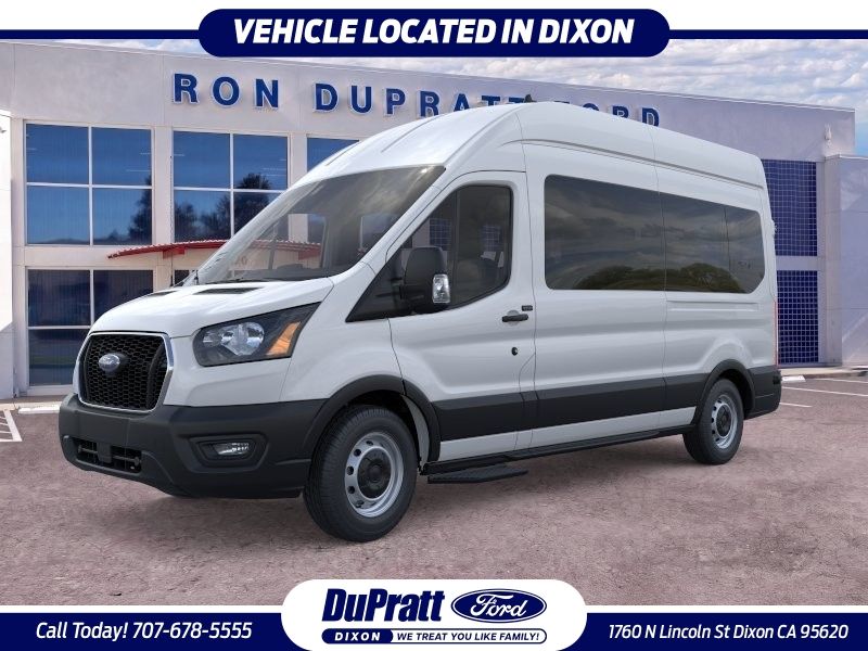 Oxford White 2025 Ford Transit Passenger Van Rear-Wheel Drive
