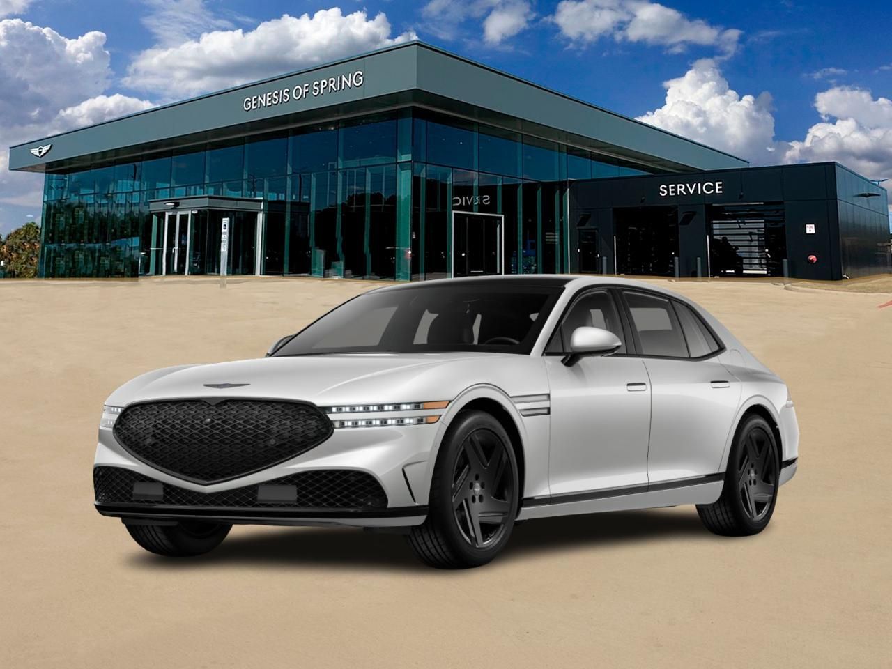 2026 Genesis G90 3.5T e-SC White at Genesis of Spring