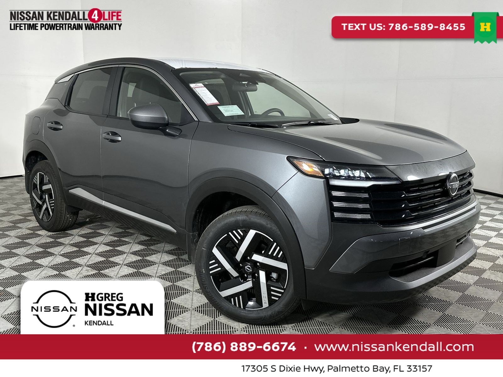 Gray (Gun Metallic) 2026 Nissan Kicks SUV / Crossover Front-Wheel Drive Continuously Variable Transmission